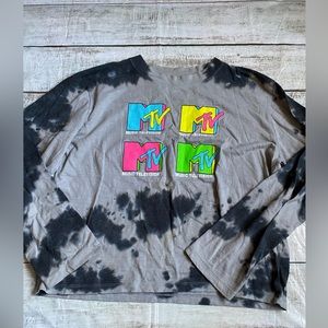 MTV long sleeve ty-dye shirt